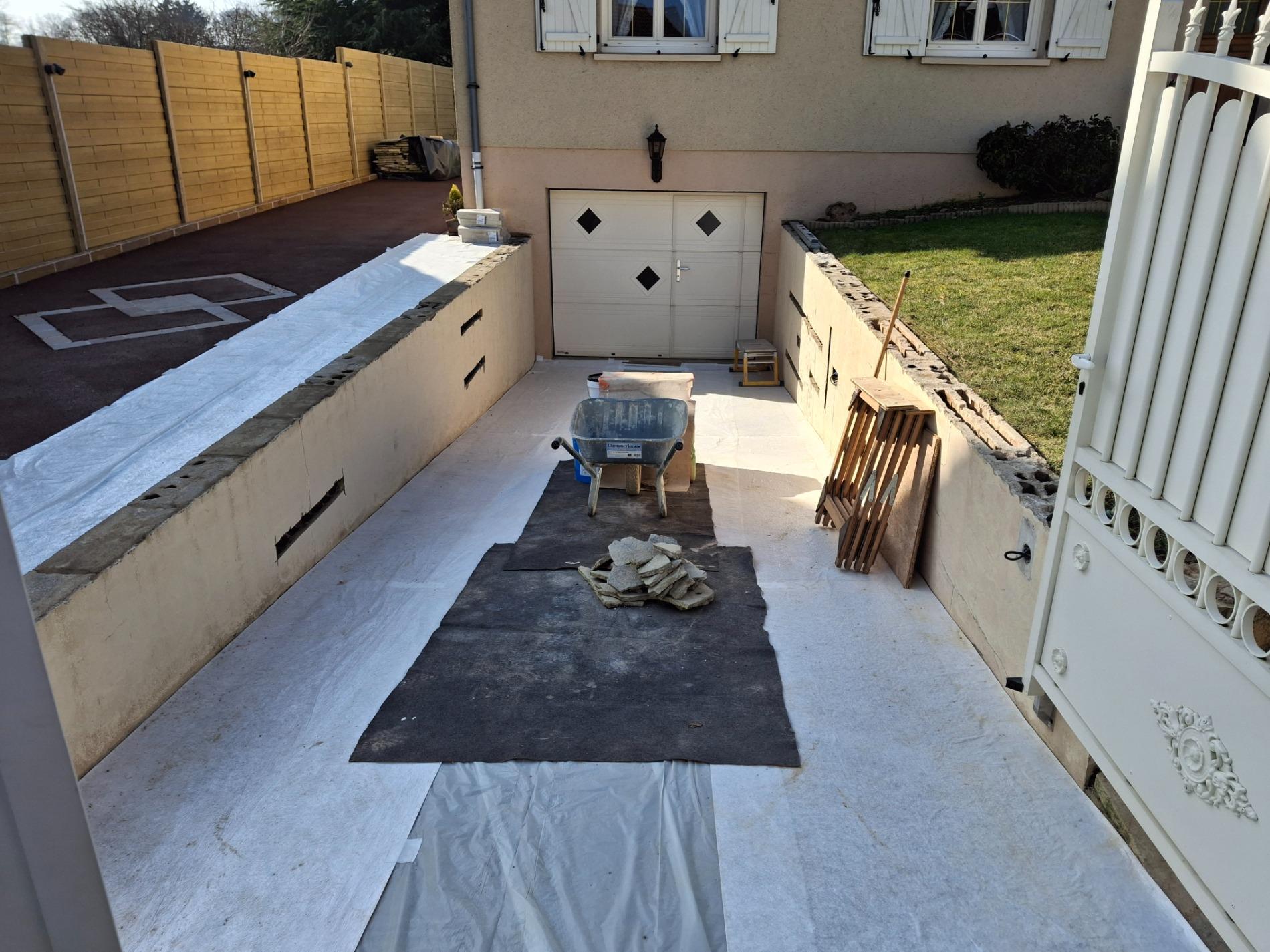 Habillage plaquettes de parement