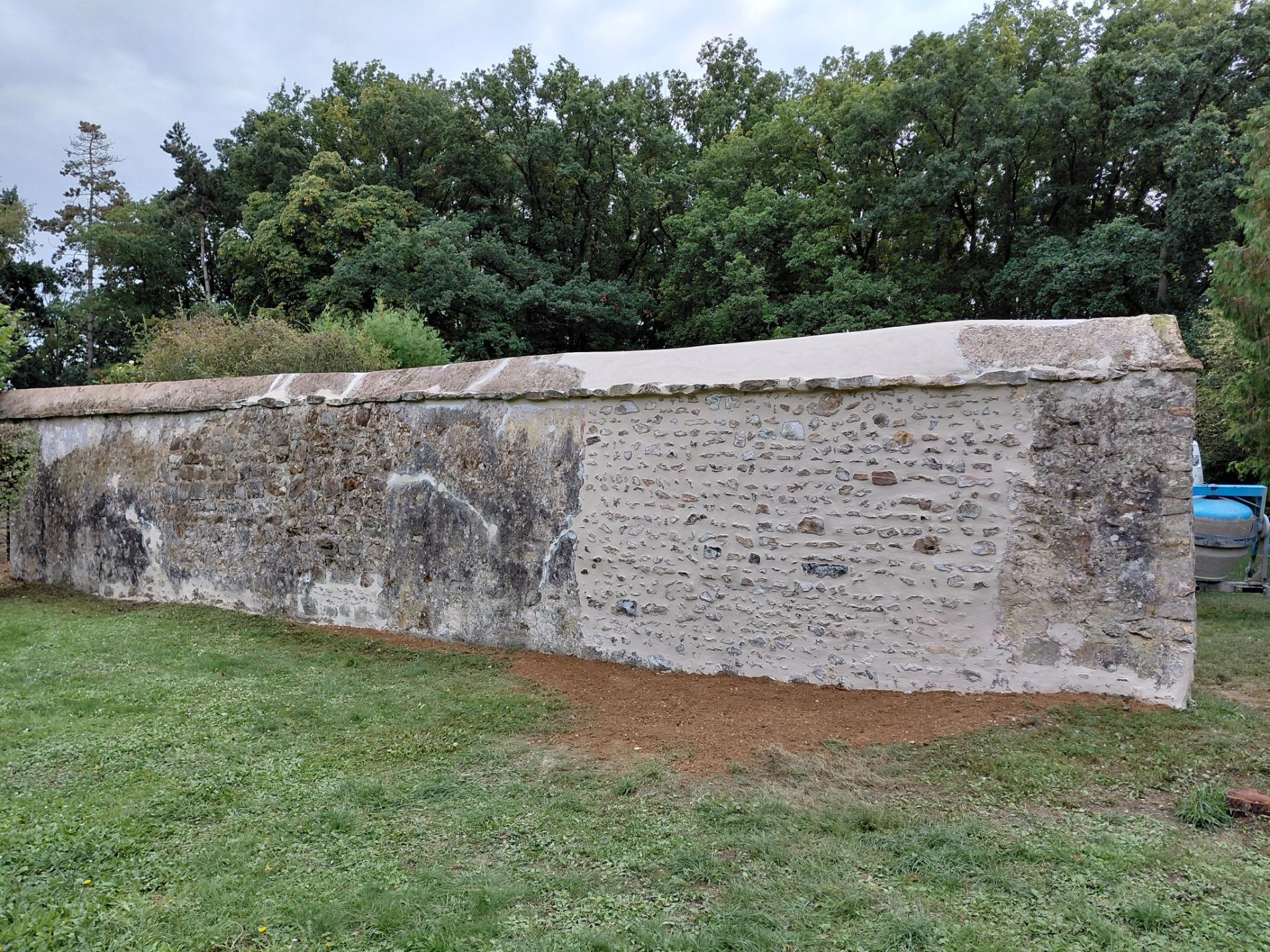 Reprise brèche mur en pierre